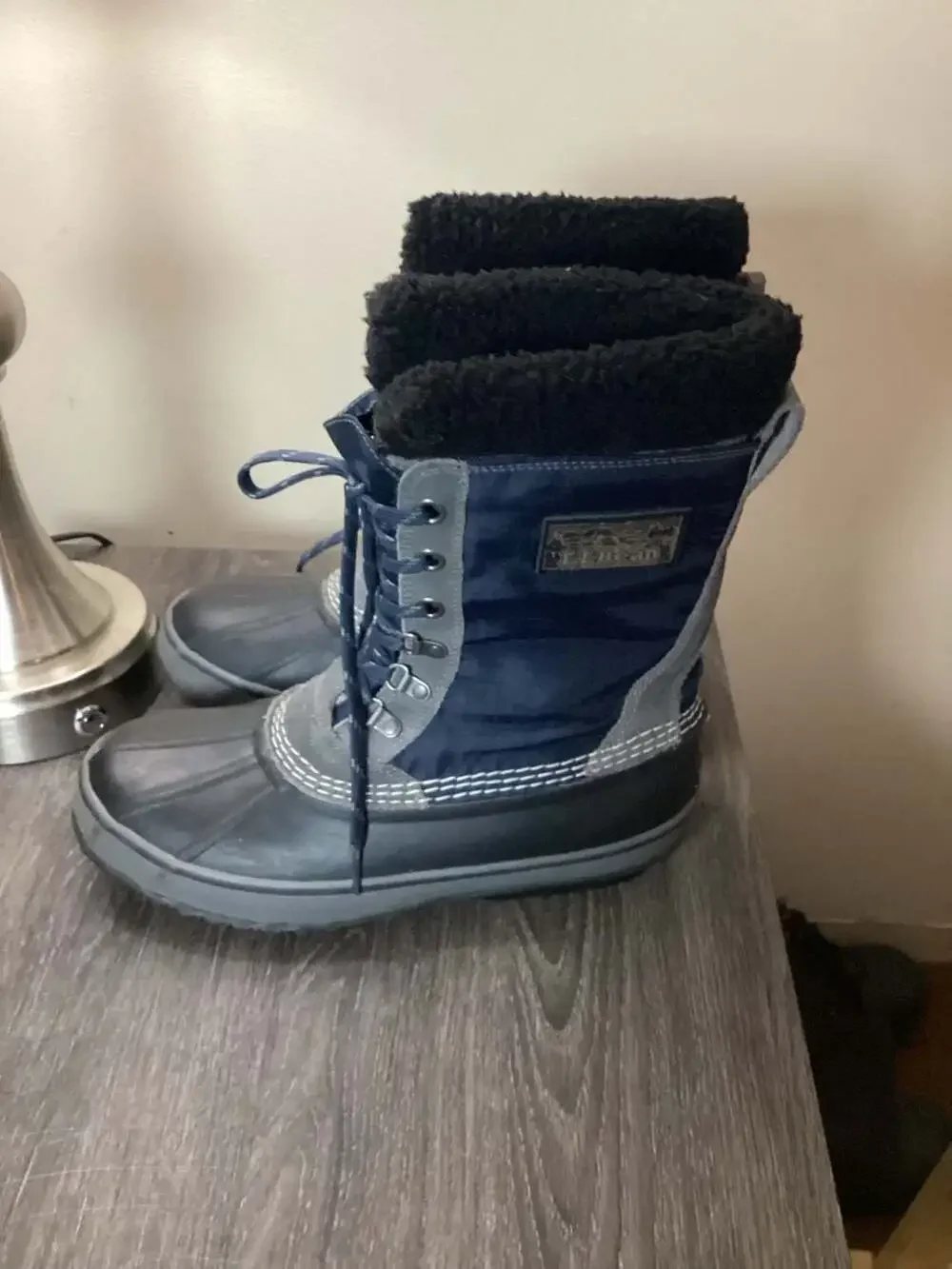 L.L. Bean Men's Insulated Waterproof Snow Boots, Blue/Black